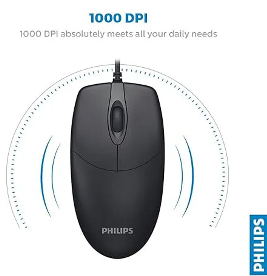 Philips M234 USB Optical Wired Mouse